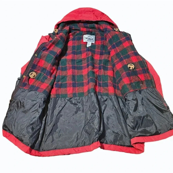 Women's Red Hooded Jacket - Picture 2 of 13